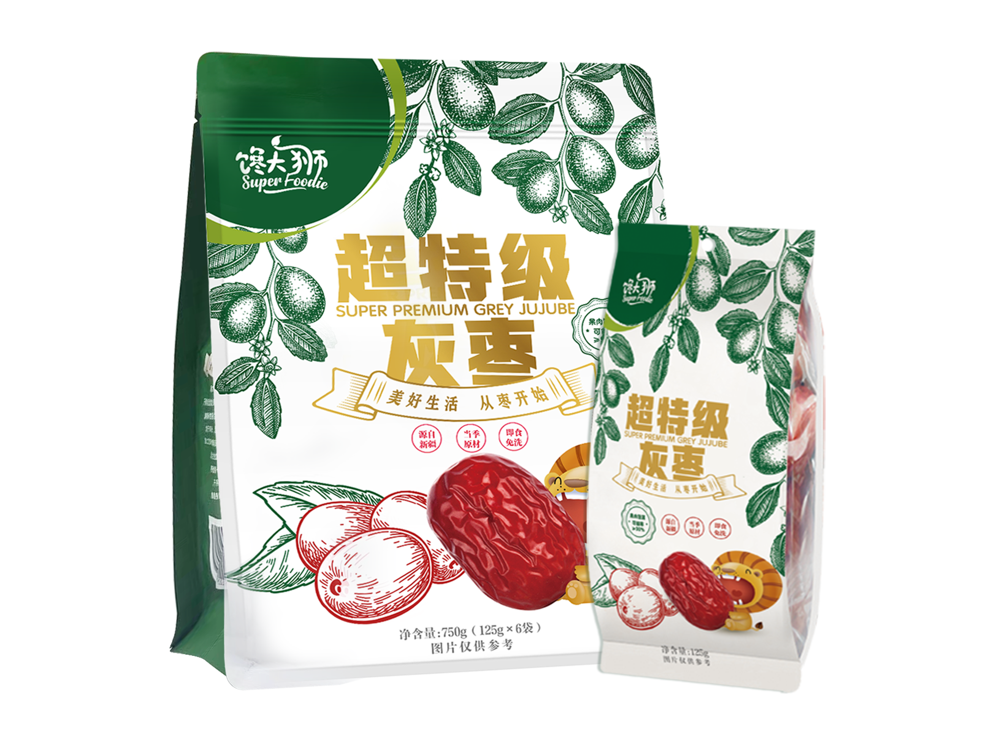 超特级灰枣750g