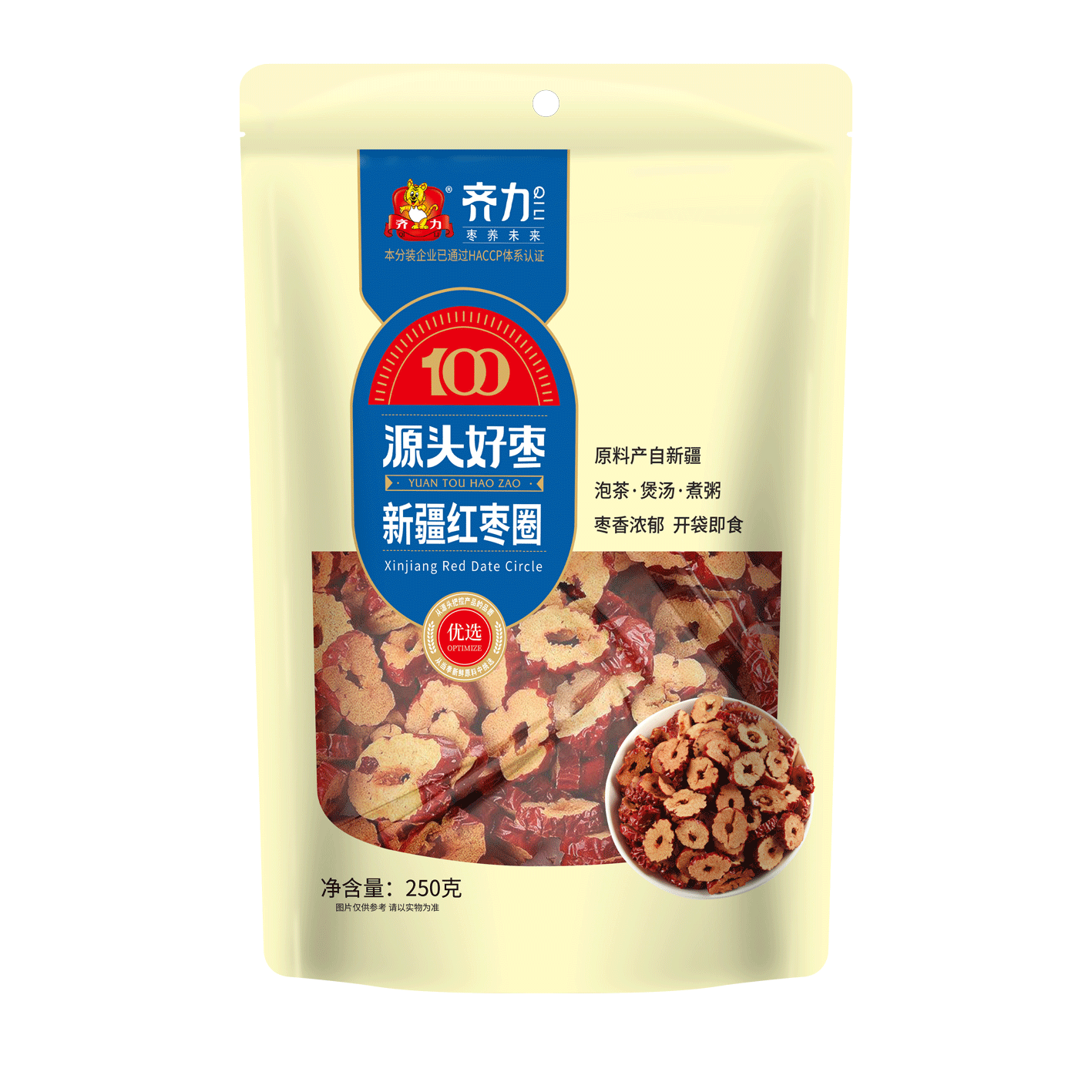 新疆红枣圈250g